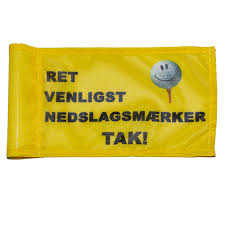 Påmindelse om at man skal rette sine nedslagsmærker